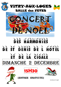 Concert de Noël Dimanche 02 décembre